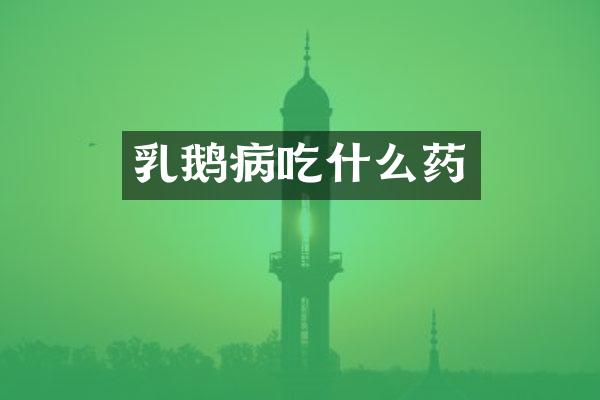 乳鹅病吃什么药