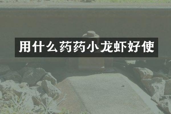 用什么药药小龙虾好使