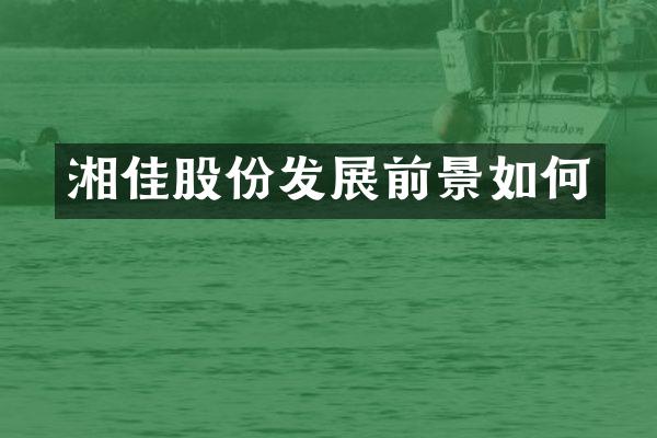 湘佳股份发展前景如何
