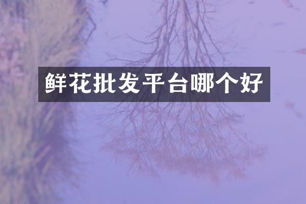 鲜花批发平台哪个好
