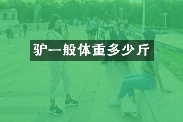 驴一般体重多少斤
