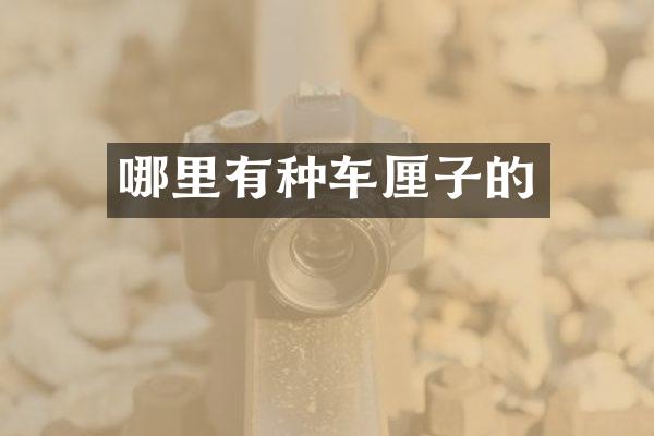 哪里有种车厘子的
