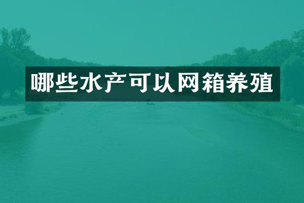 哪些水产可以网箱养殖