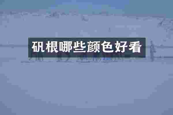矾根哪些颜色好看