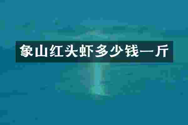 象山红头虾多少钱一斤